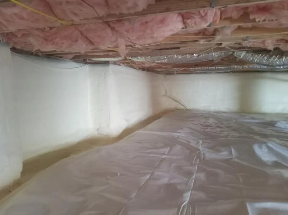 Crawl space encapsulation with closed-cell spray foam for Attic Insulation in Fort Myers
